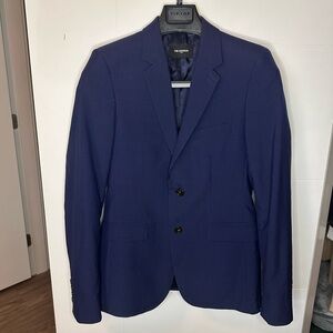 The kooples Dark Blue Pattern Blazer Suit Sport Jacket